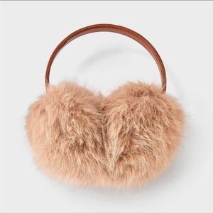 A New Day Fluffy Tan Earmuffs